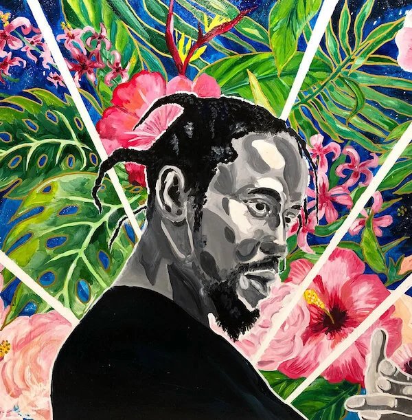 Where We Come From To Forever 26 X 26 Acrylic On Wood, 2020 by Amrisa Niranjan